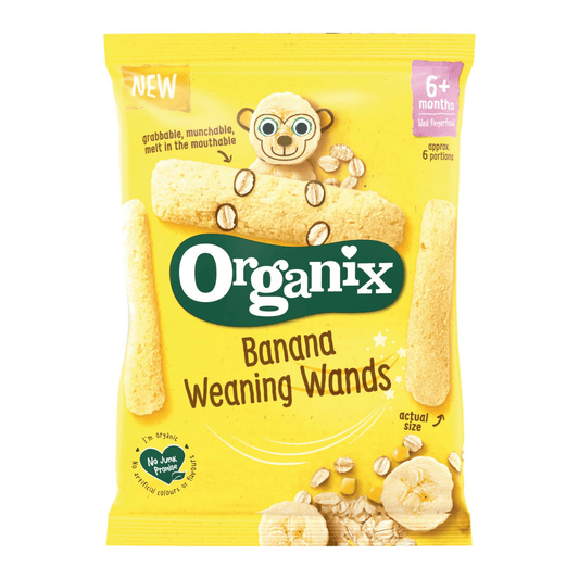 Organix Banana Weaning Wands pack