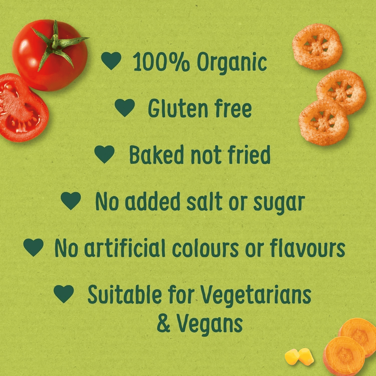 Organix Melty Tomato Slices product claims
